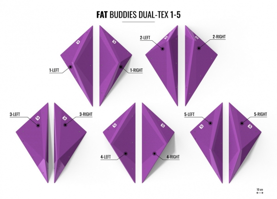 Fat Buddies Dual Tex Collection Size Comparison bb