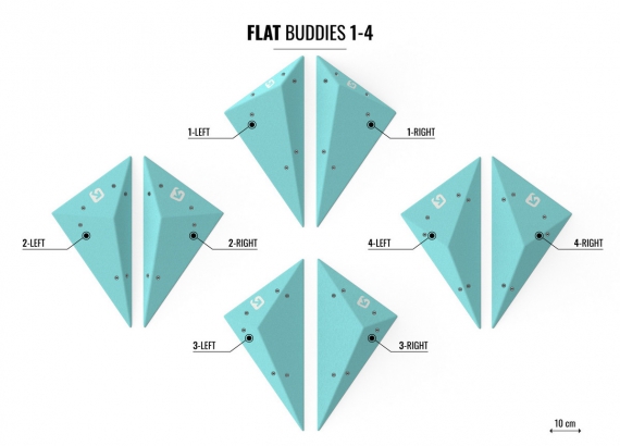 Flat Buddies Size Comparison bb