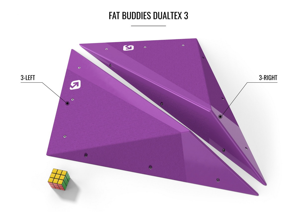 Dual Tex Pattern Fat Buddy Dual Tex 3 Left | Reset | climb-holds.com